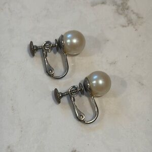 Vintage Pearl Clip-On Earrings